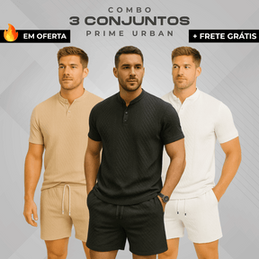 Kit 3 Conjuntos Prime Urban em Tecido  Premium