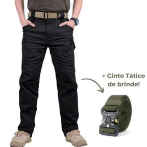 COMPRE 1 LEVE 2 Calça Militar Tática Resistente e Impermeável + Cinto de Brinde
